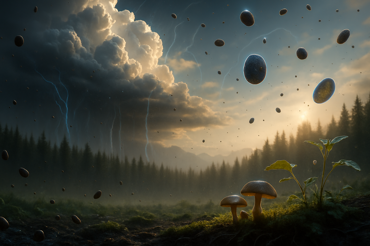 Atmospheric Melanin: Could Airborne Pigments Influence Terrestrial Bioelectrics?