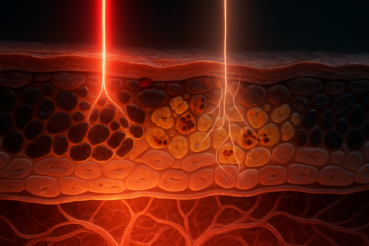 Photobiomodulation and Melanin: How Red and Near-Infrared Light Interact with Melanin-Rich Tissues